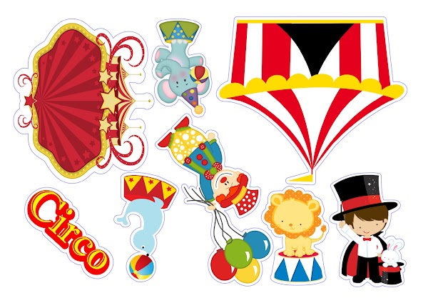 Cake Topper Circo Mágico Niño Malabarista (PDF + JPG)