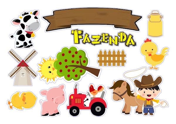 Cake Topper La Granja Niño Granjerito (PDF + JPG)