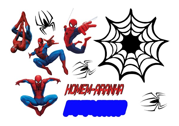 Cake Topper El Hombre Araña Spiderman Marvel (PDF + JPG)