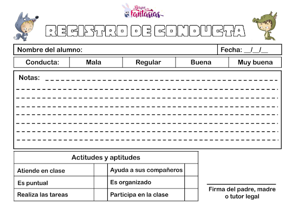 Registros Diarios de Conducta
