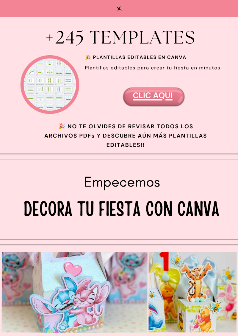 ✏️ +245 Plantillas Editables de Cajitas, Etiquetas y Calendarios