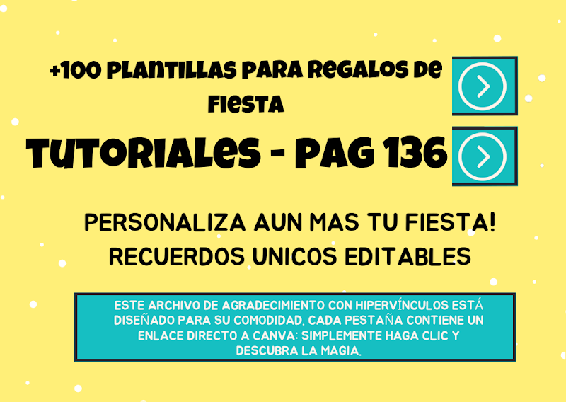 ✏️ +100 Plantillas para Regalos de Fiesta Editables