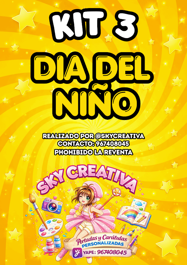 Kit Imprimible Día del Niño (Sky Creativa)