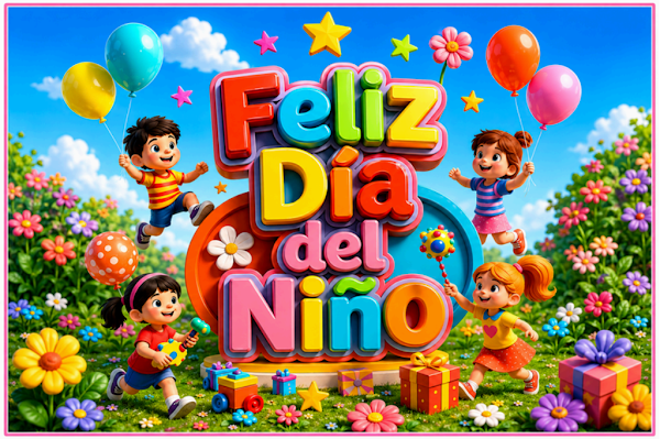 Mural de Pared 6 - Feliz Día del Niño