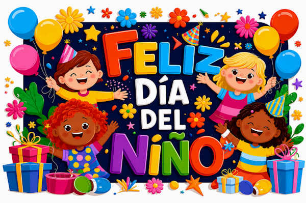 Mural de Pared 8 - Feliz Día del Niño