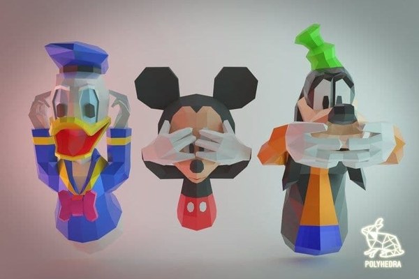 Disney Clásicos 3D (Mickey, Donald y Goofy)