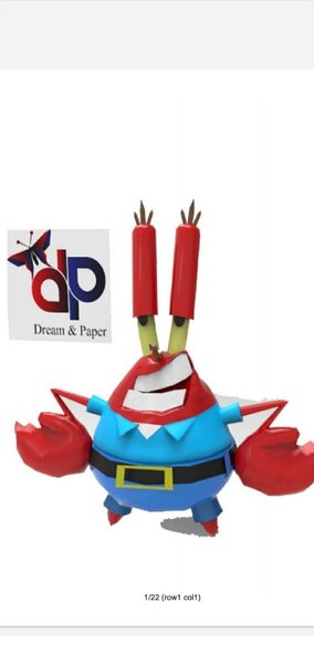 Don Cangrejo 3D – Escultura Papercraft
