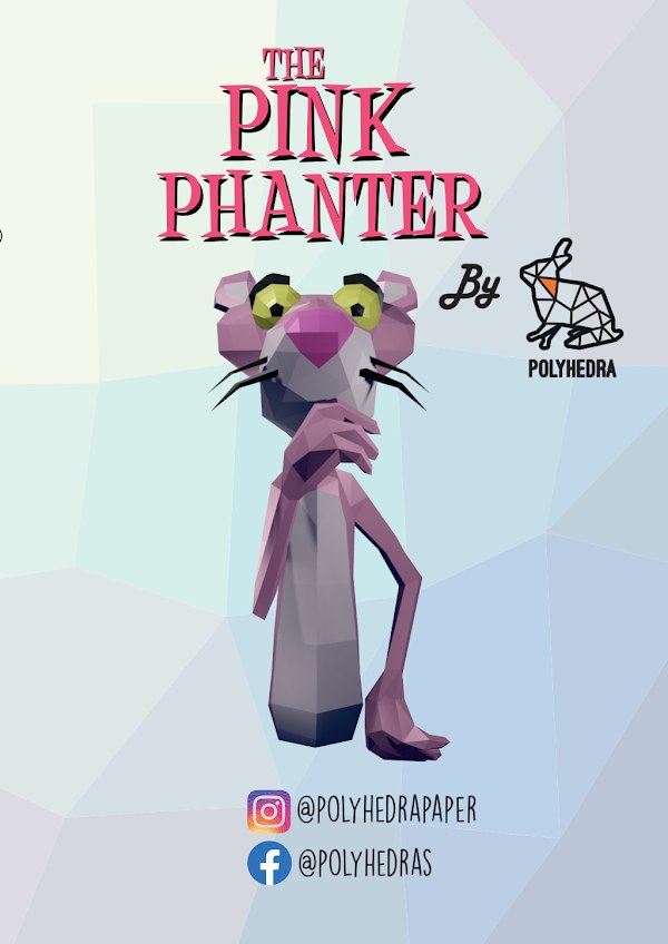 La Pantera Rosa 3D – Escultura Elegante