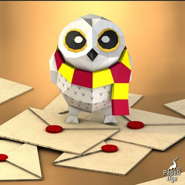 Lechuza Hedwig – Harry Potter Papercraft 3D