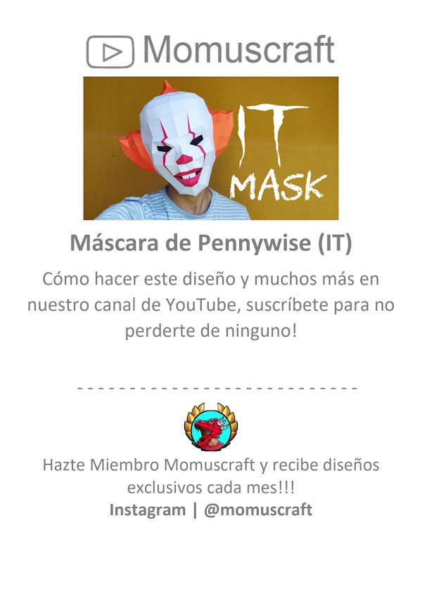 Máscara de Pennywise el Payaso Bailarín (IT)