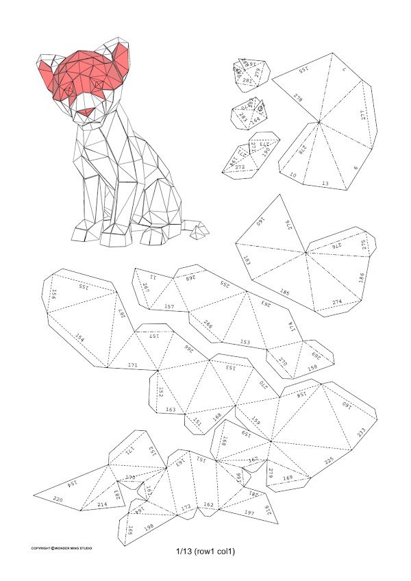 Simba Cachorro 3D – Escultura Infantil