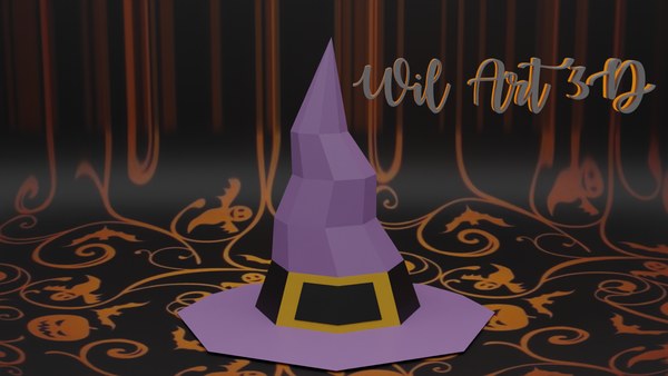 Sombrero de Bruja 3D para Halloween