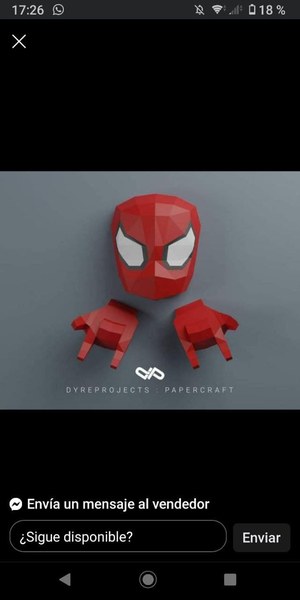 Spider-Man Escultura de Pared 3D